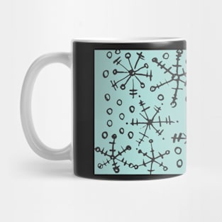 Blue Snowflakes Mug